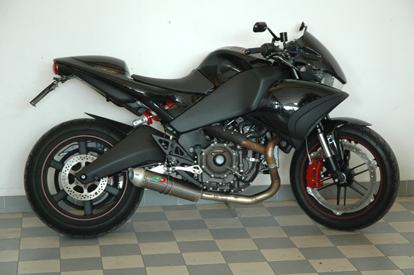 QD Exhaust Magnum Scarico Buell 1125 CR Titanio