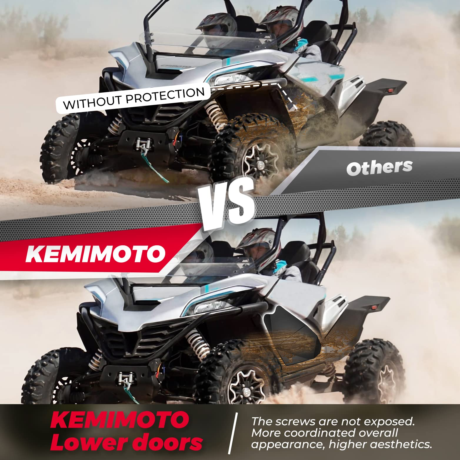 KEMIMOTO Pannelli Porta Inferiori CFMOTO ZForce 950 Alluminio