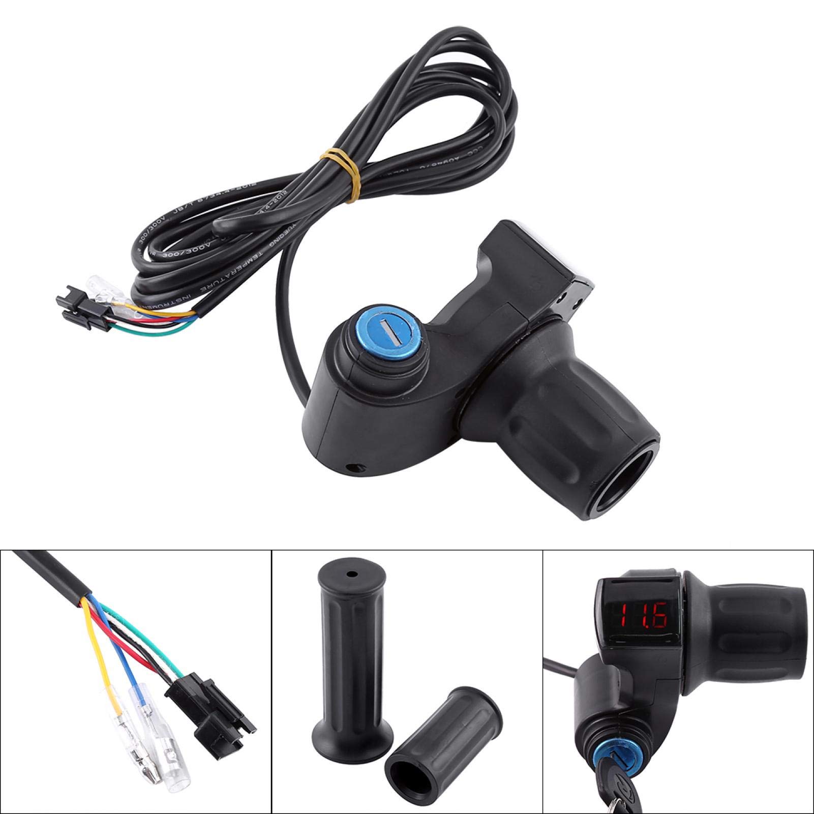 Kuuleyn Manopola acceleratore bici elettrica display LED 12-84V
