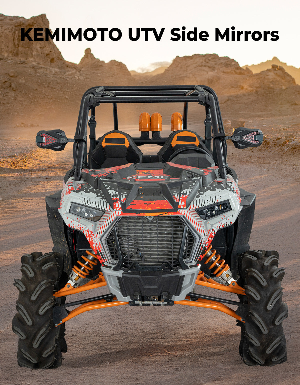 KEMIMOTO UTV specchietti laterali vetro temperato