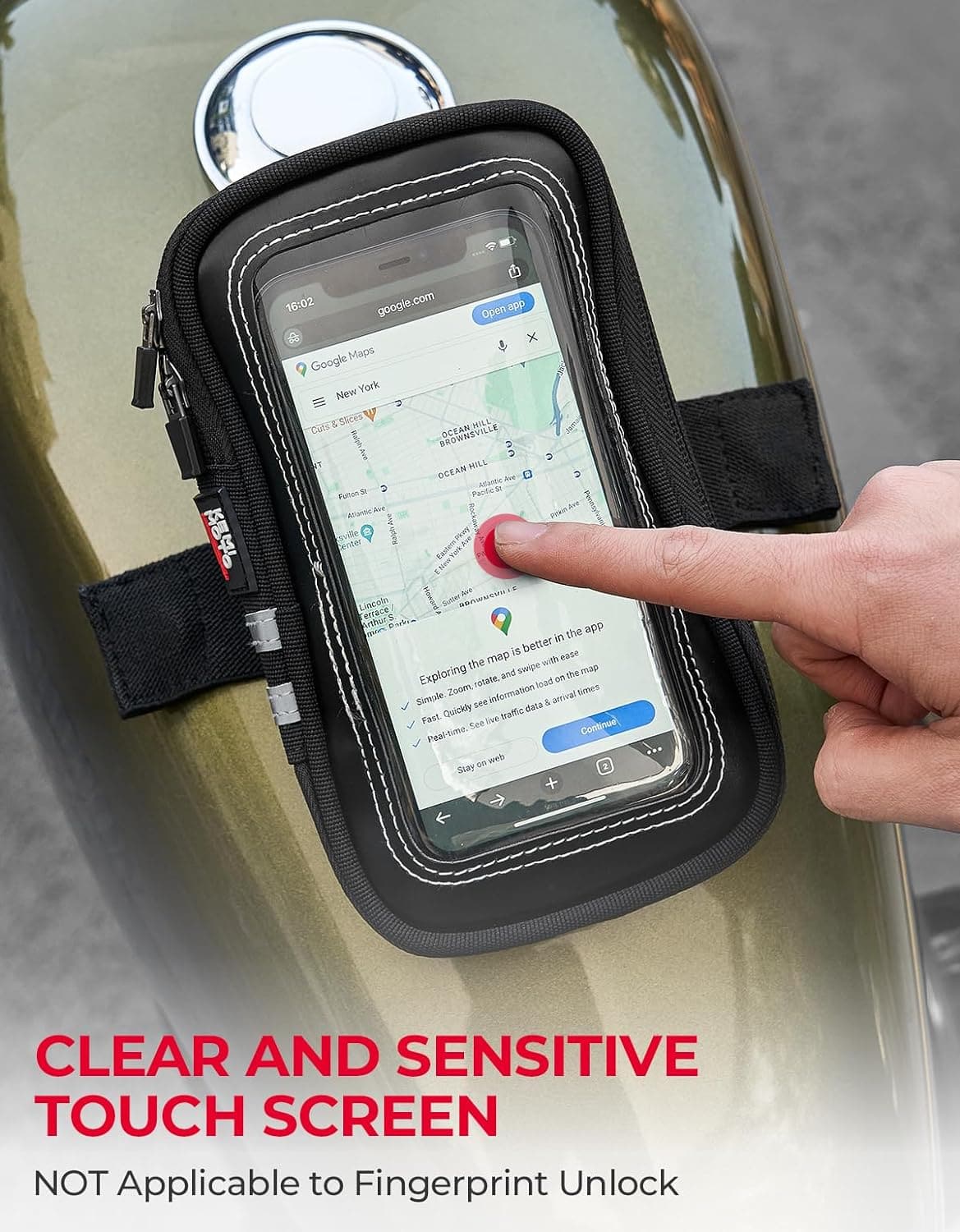 Kemimoto borsa serbatoio moto magnetica touch 6.5"