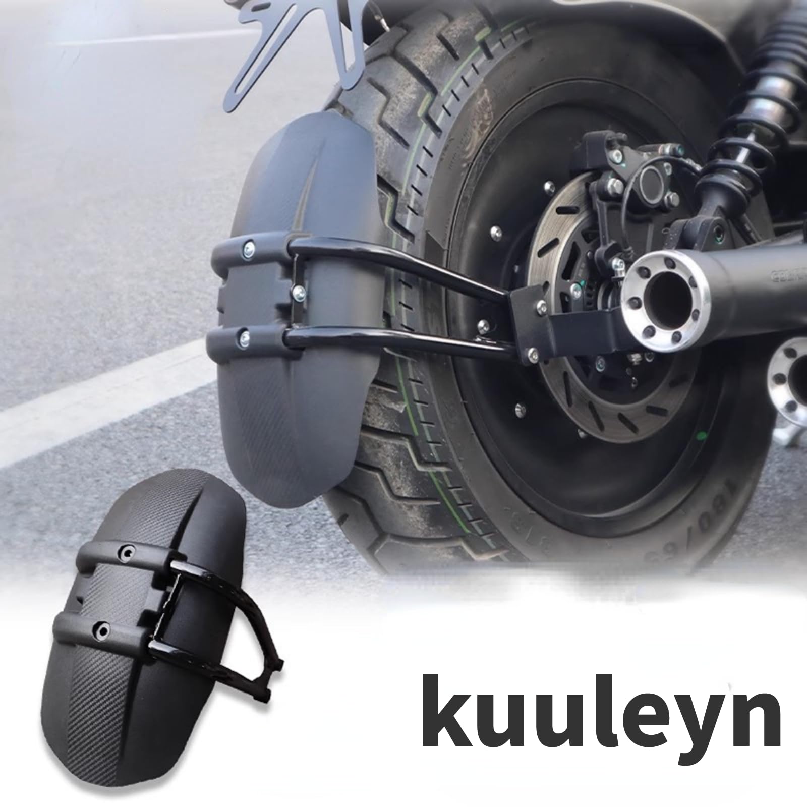 Kuuleyn Parafango Posteriore Moto 12-18 Pollici Acciaio