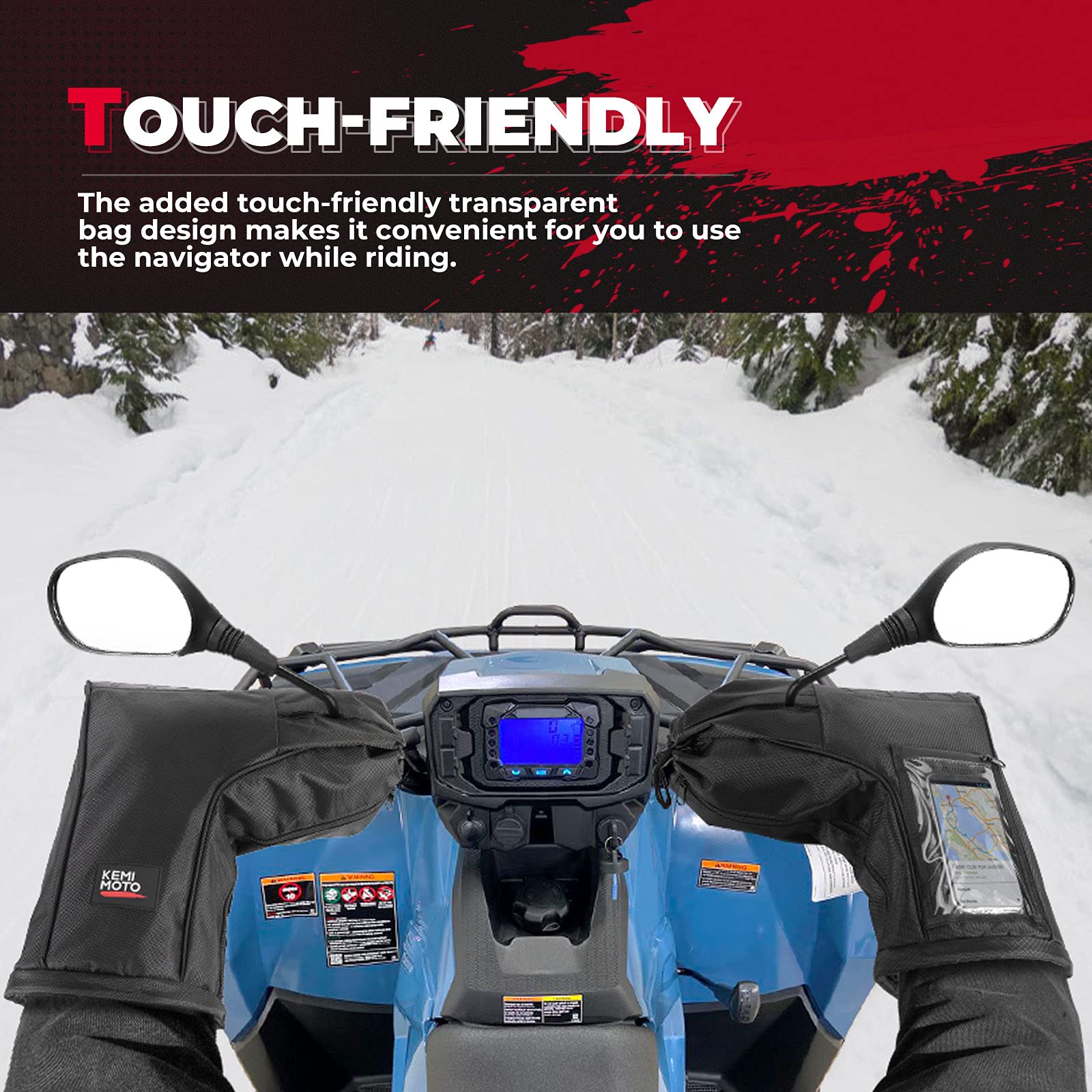 Kemimoto Muffole Manubrio ATV Moto Neve Impermeabili