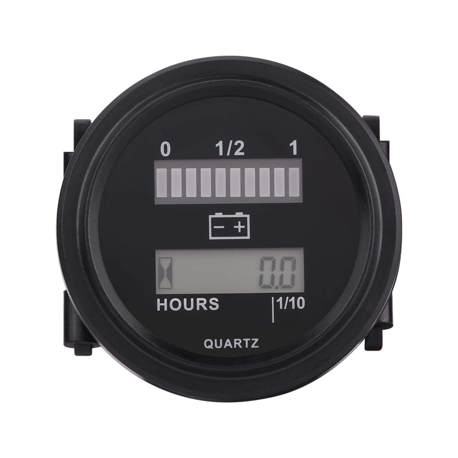 Kuuleyn Indicatore Batteria LED Digitale 12V-72V con Contaore