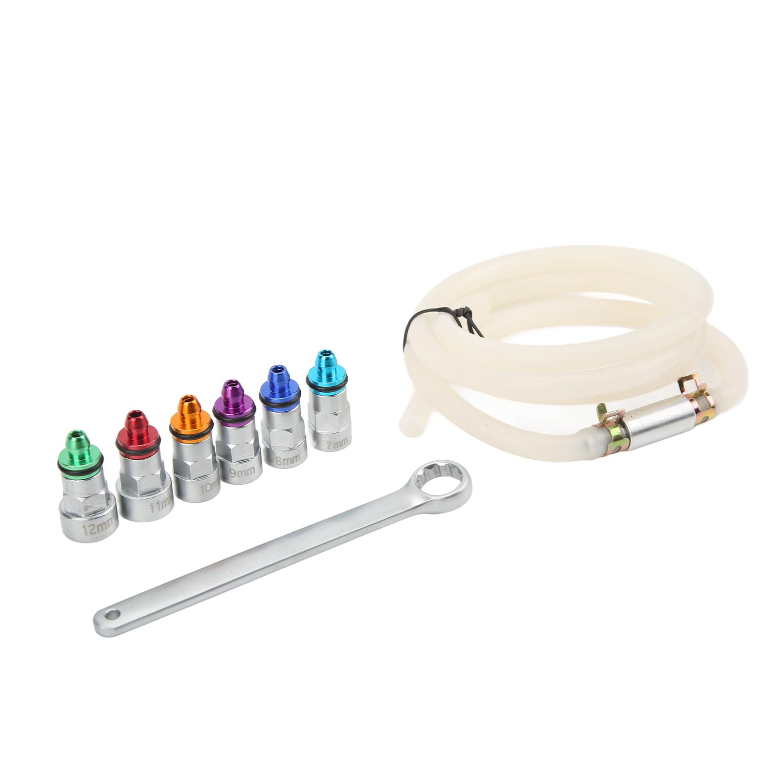 AOWINHIT kit spurgo freni 6 adattatori 7-12 mm + tubo