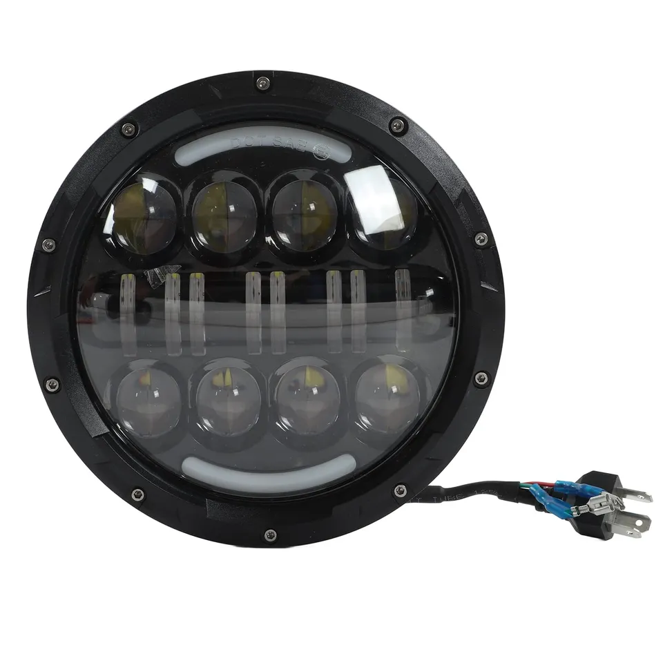 Hapivida Faro Moto LED 7 Pollici 6000K 3000LM Bianco