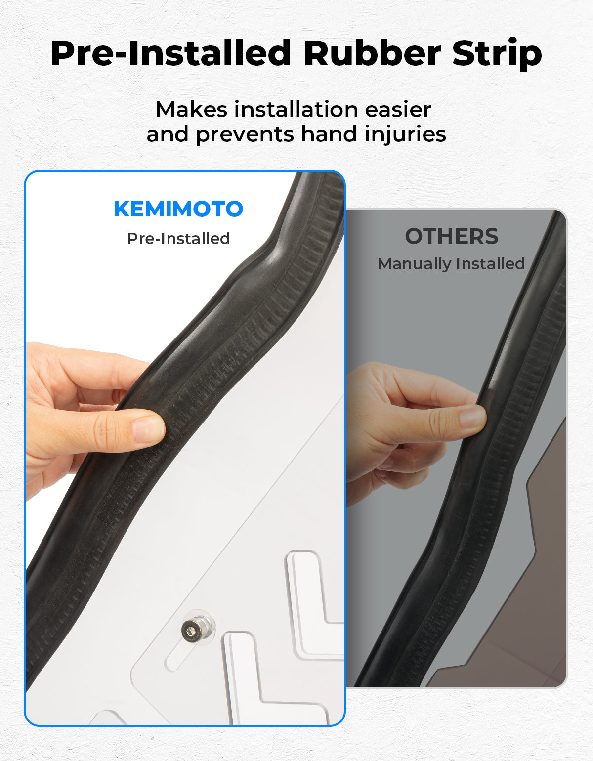 Kemimoto RZR XP 1000 parabrezza anteriore ventilato
