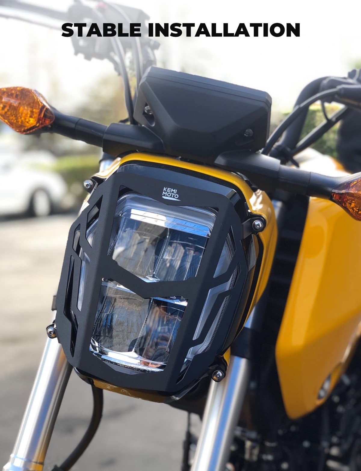 KEMIMOTO MSX125 Grom 2022-2024 protezione faro alluminio