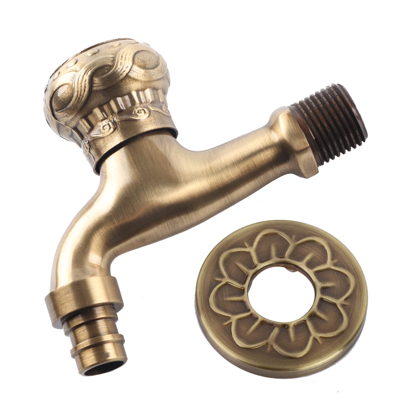 Hapivida rubinetto ottone anticato G1/2 acqua fredda vintage