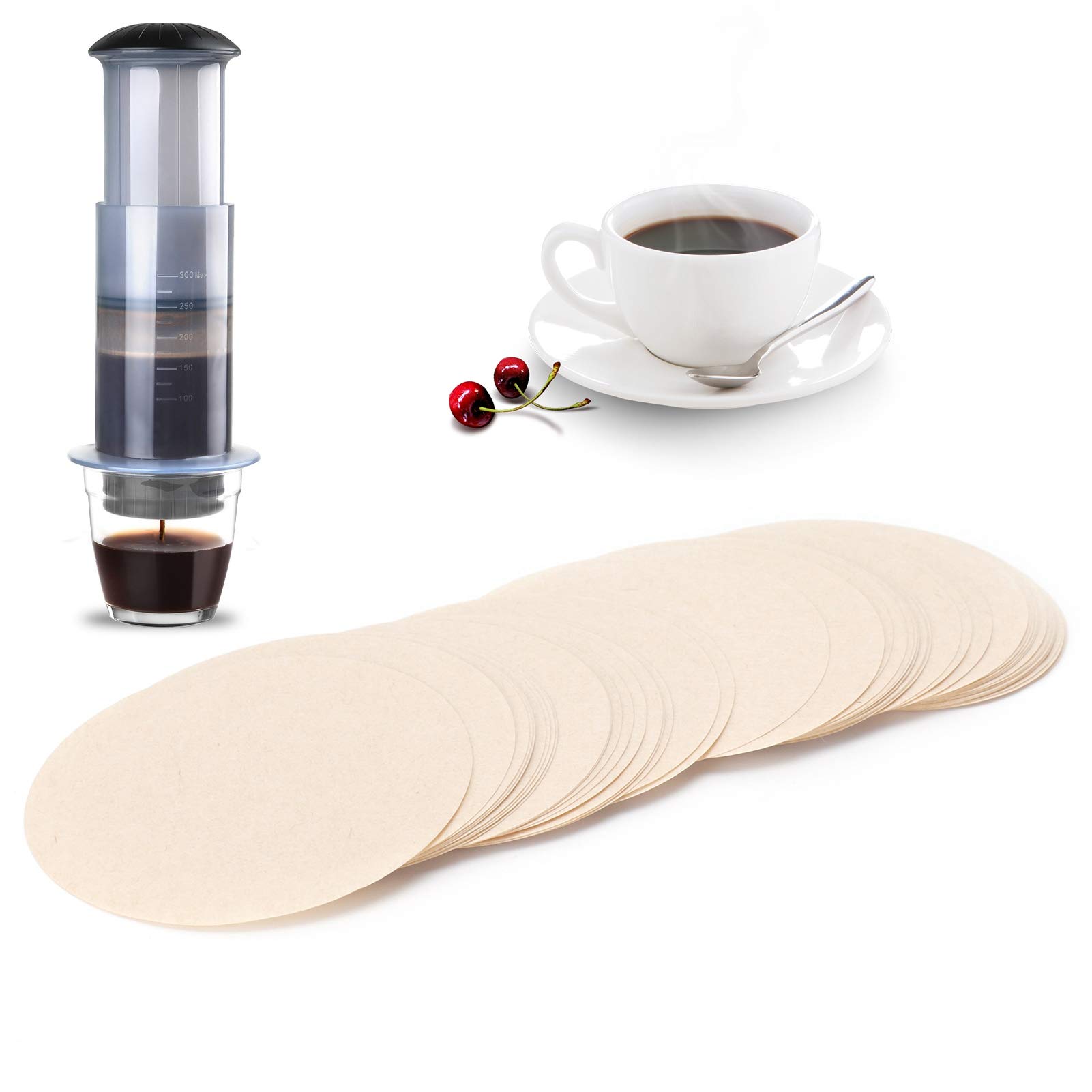 Kuuleyn Filtri caffè carta rotondi 57 mm 50 pezzi