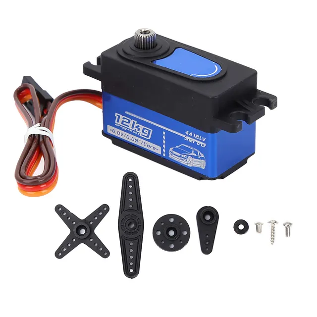 Kuuleyn 4412LV Servo Digitale RC 1:10 12 kg Ingranaggi Metallo