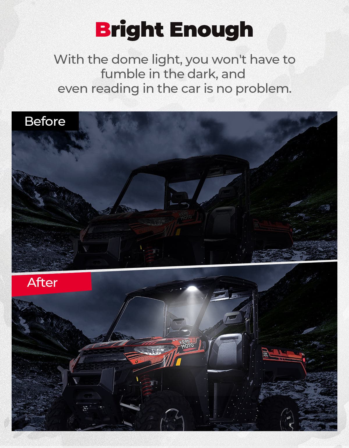 KEMIMOTO Plafoniera LED Polaris Ranger XP 1000 IP65