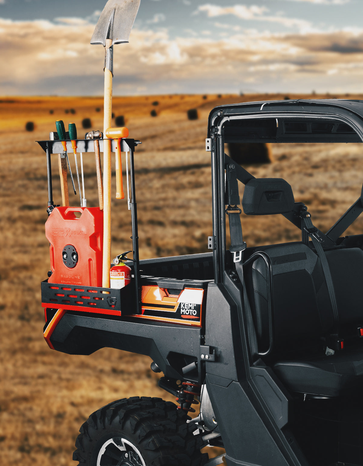 KEMIMOTO Porta Attrezzi UTV per Ranger 1000 in Acciaio 60 kg