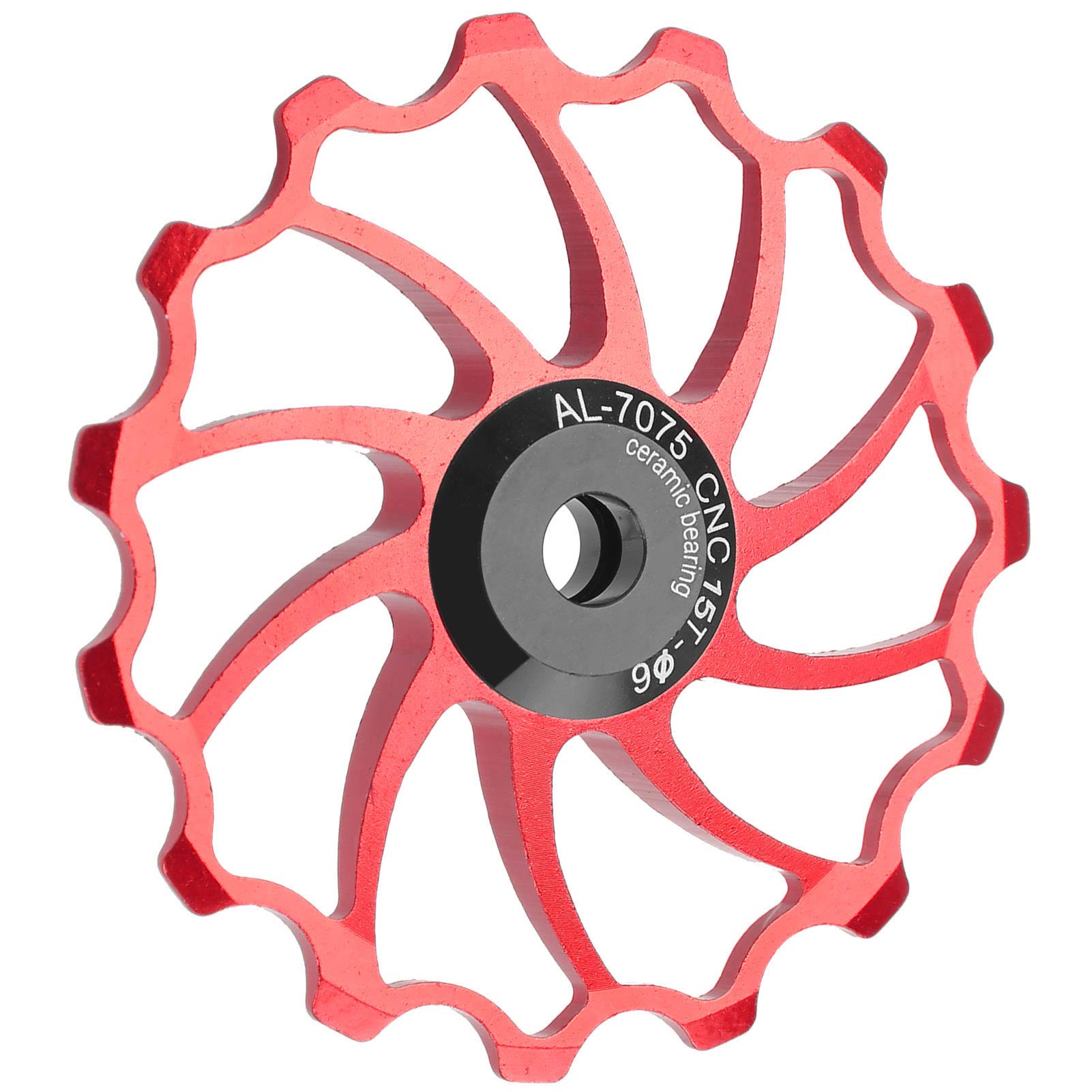 Kuuleyn Puleggia Cambio 15T Rotellina Ceramica Rosso