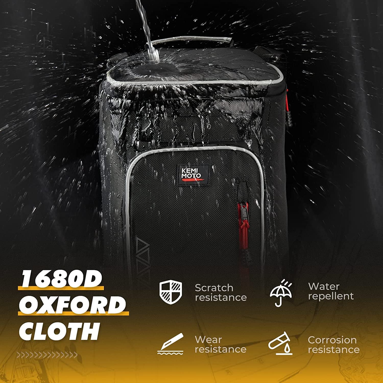 Kemimoto RZR B0113-10501BK borsa centrale con frigo