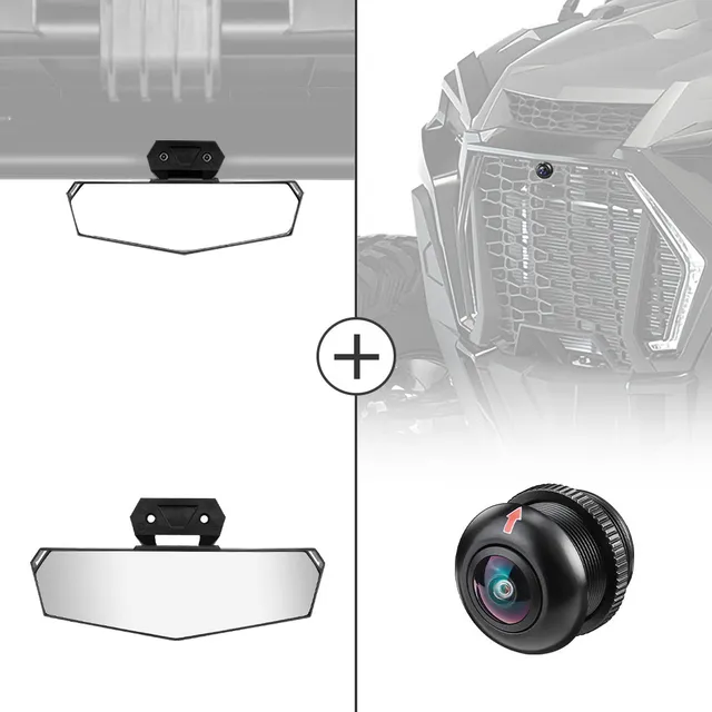 Kemimoto RZR PRO specchietto centrale con telecamera