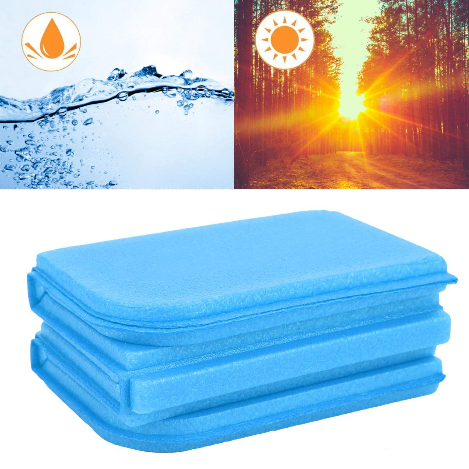 Kuuleyn Tappetino Pieghevole XPE Blu 4 Pezzi Impermeabile