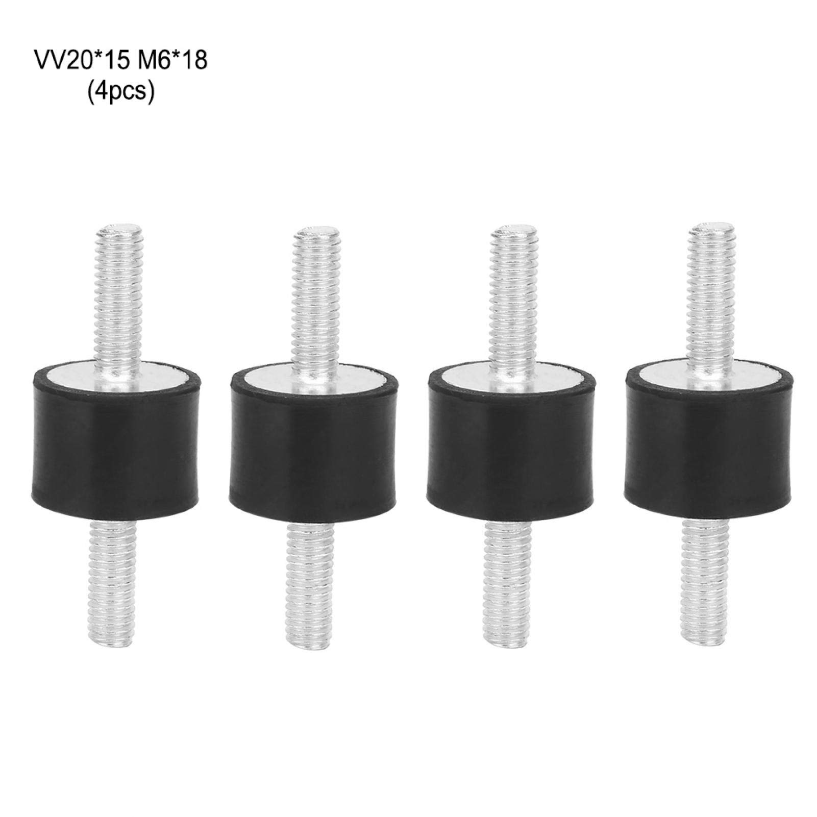 Kuuleyn VV20x15 M6x18 Supporto Gomma 4pz Antivibrazione