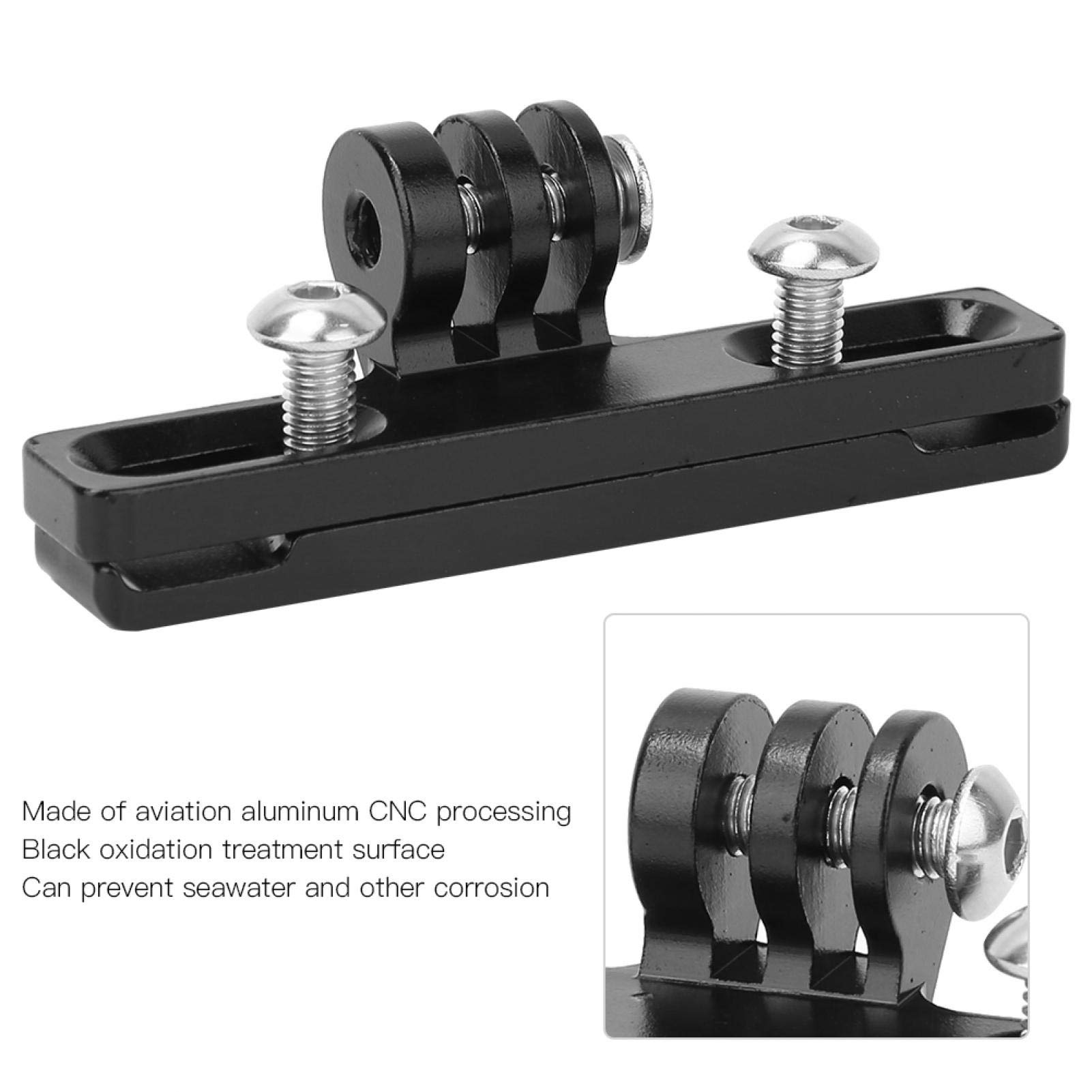 Kuuleyn supporto fotocamera sellino bici alluminio nero