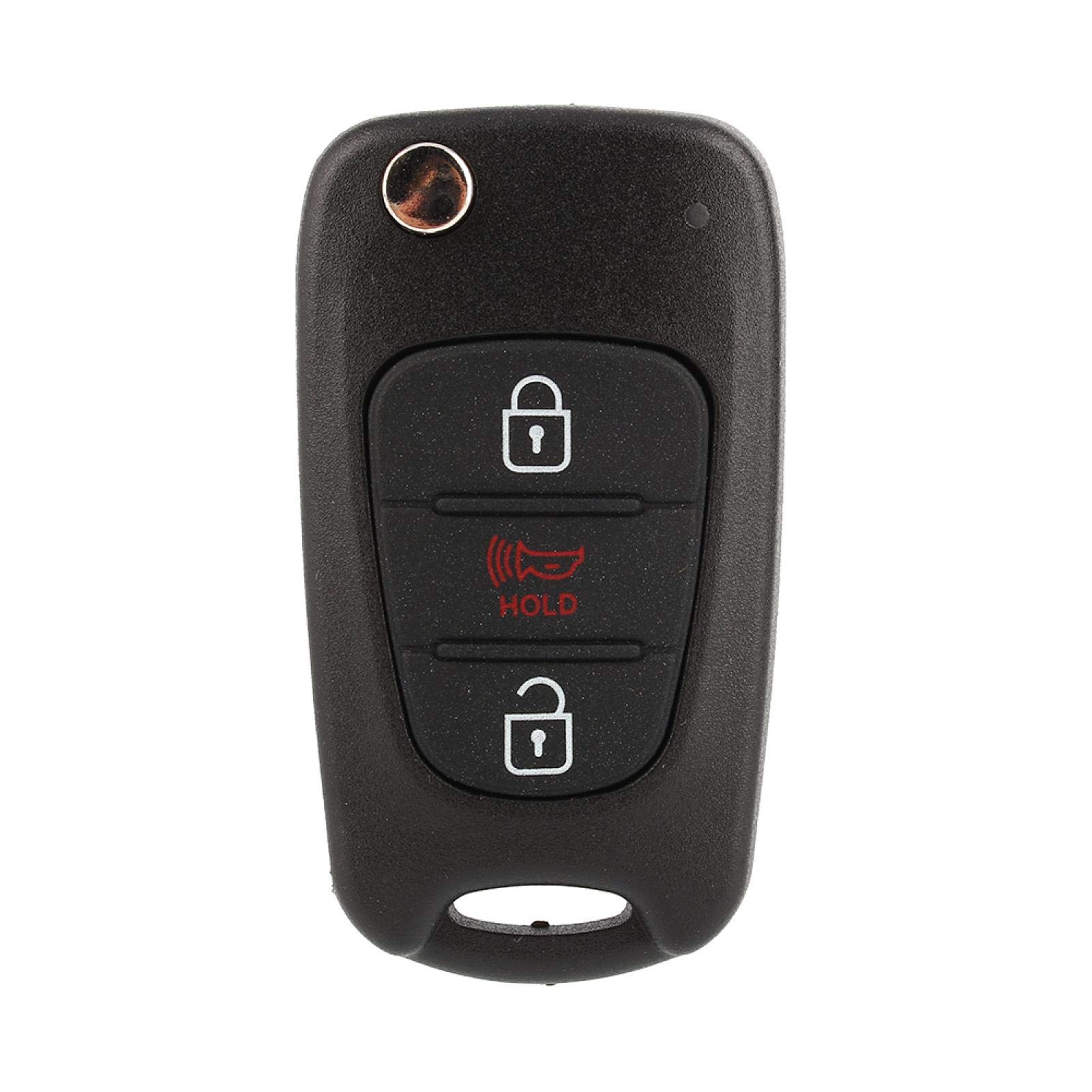Kuuleyn NYOSEKSAM11ATX guscio chiave flip Kia Soul 3 tasti nero