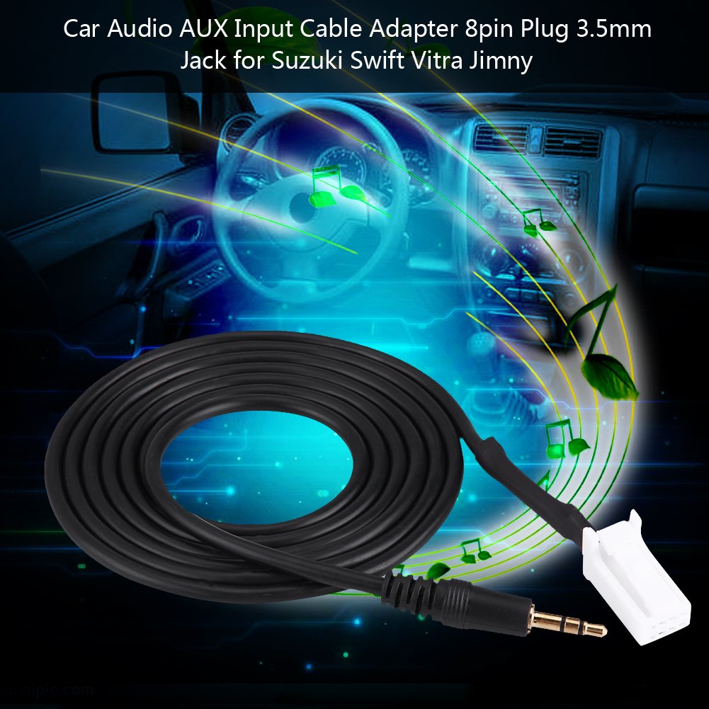 Kuuleyn Cavo AUX 8 pin jack 3,5mm cavo audio Suzuki