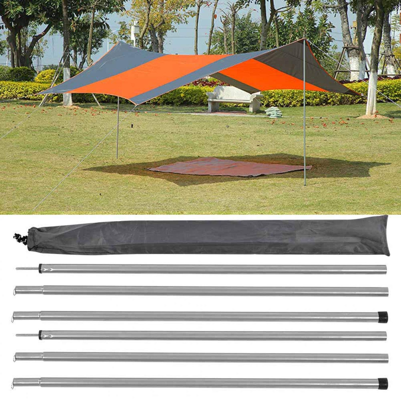 Kuuleyn pali sostegno tenda ferro 170 cm 6 pezzi