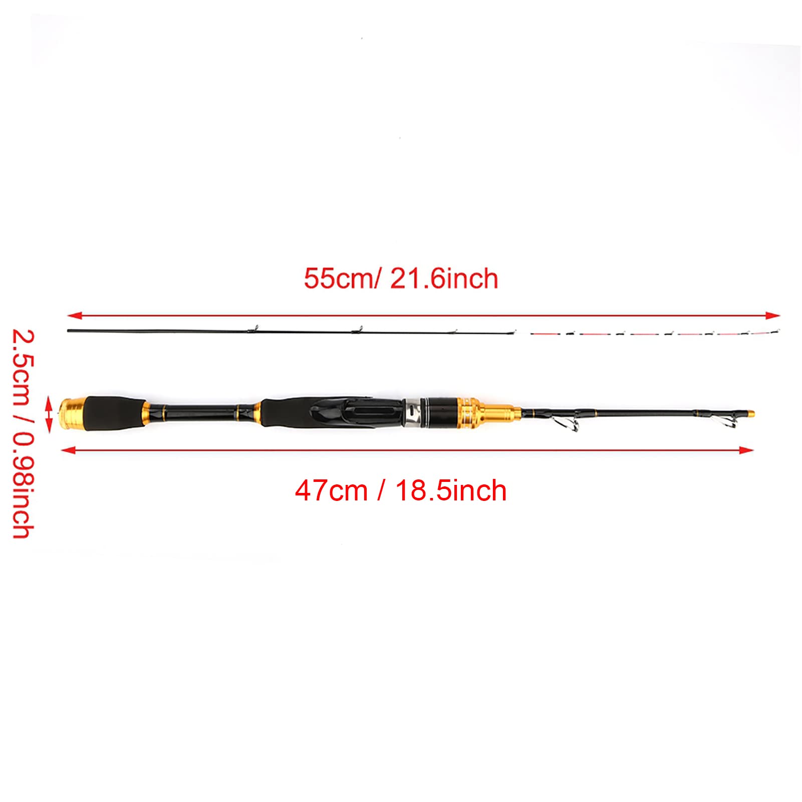 Kuuleyn Canna Pesca Telescopica Carbonio Spinning Mare