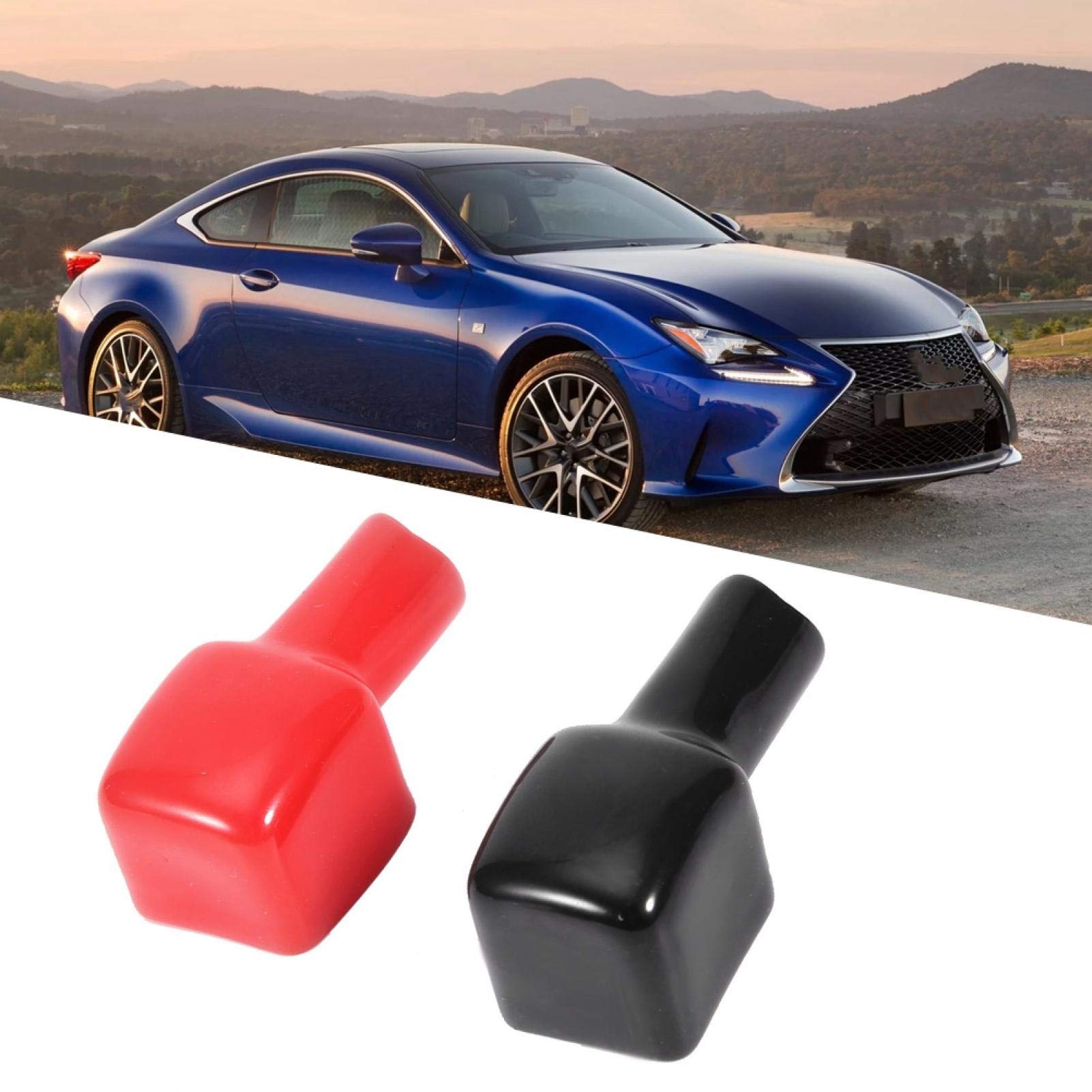 Kuuleyn Copriterminali Batteria 2 Pezzi rosso nero isolanti