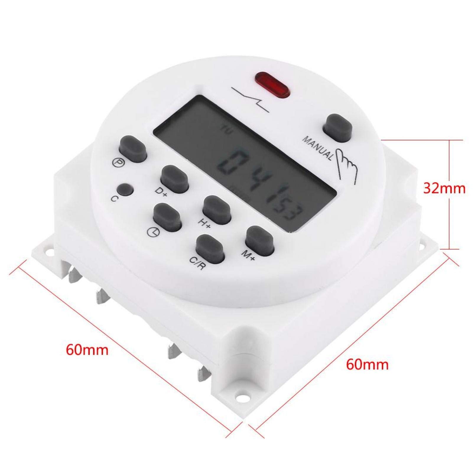 Kuuleyn Interruttore Orario Timer Digitale 220V 17 On/Off