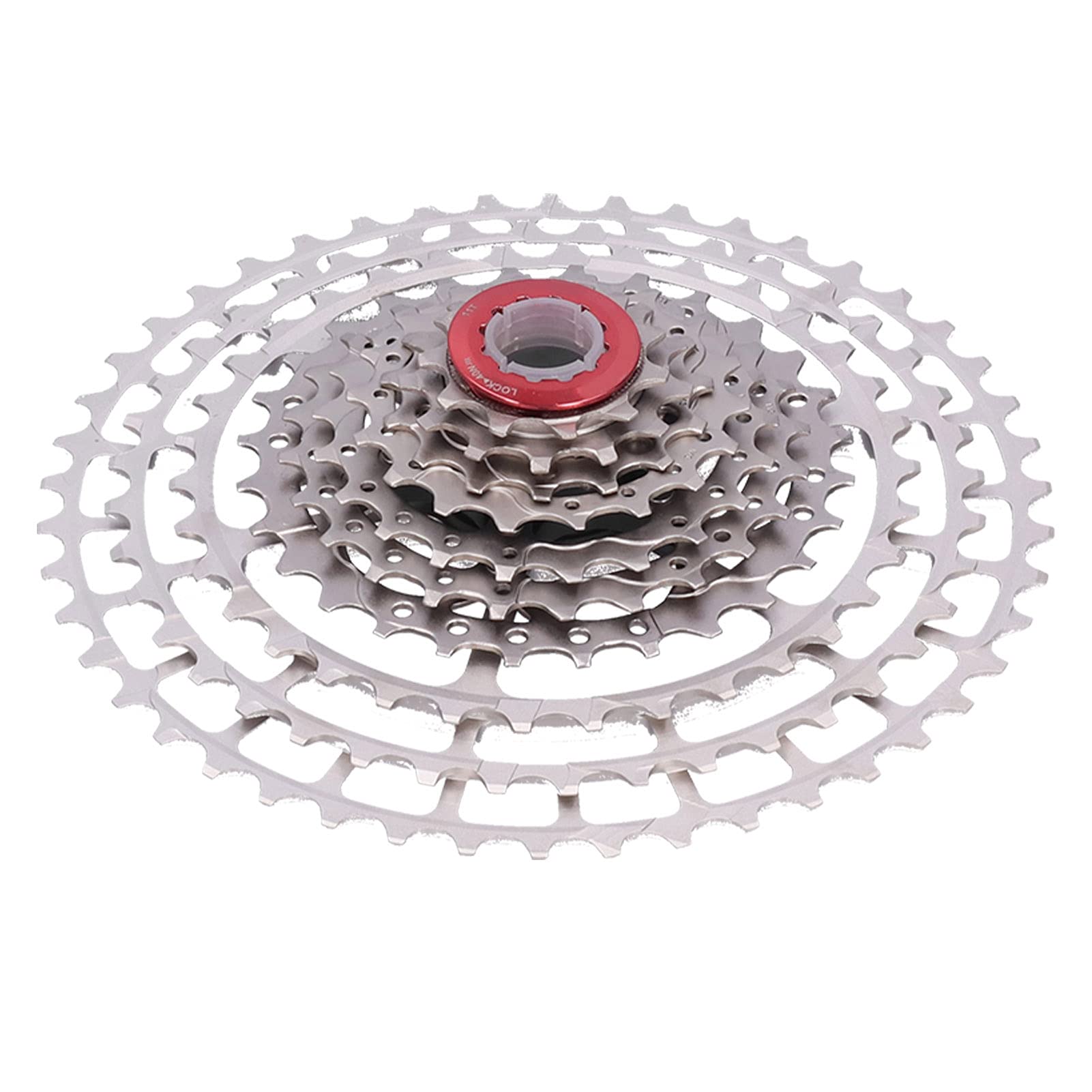 Hapivida Cassetta Bici 11-46T 10/11 Velocità Argento