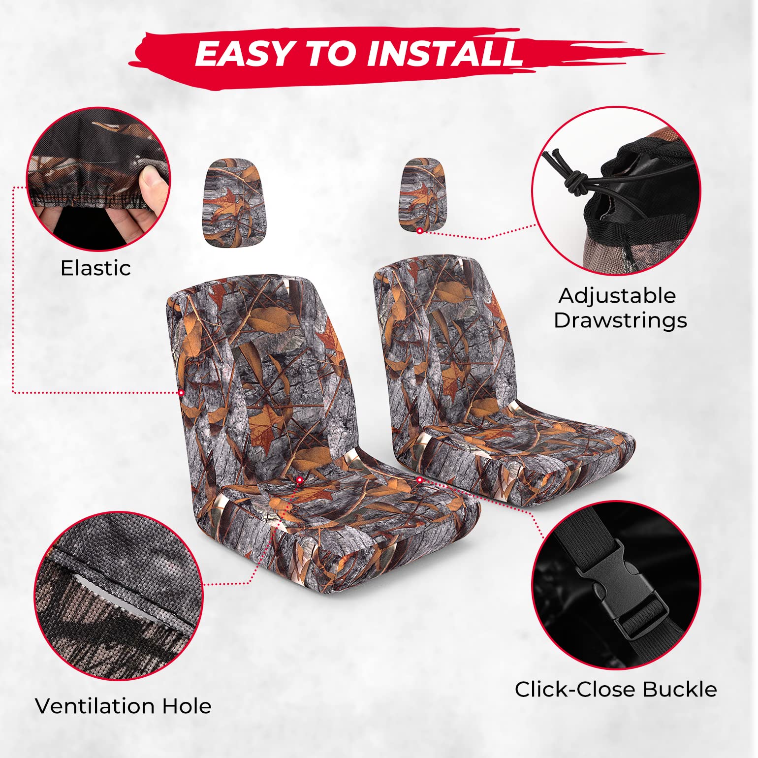 KEMIMOTO Camo coprisedili UTV Rhino 450 660 700