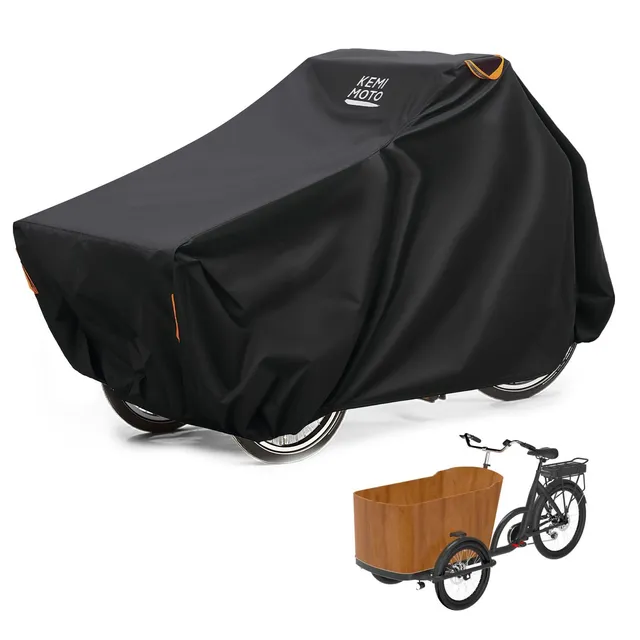 KEMIMOTO Telo Bici Cargo Triciclo Impermeabile 2200mm UV