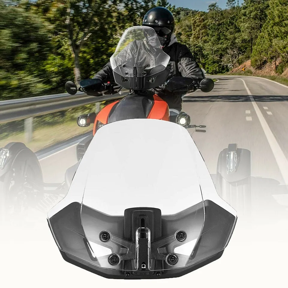 KEMIMOTO Ryker parabrezza sport Large regolabile ant graffio