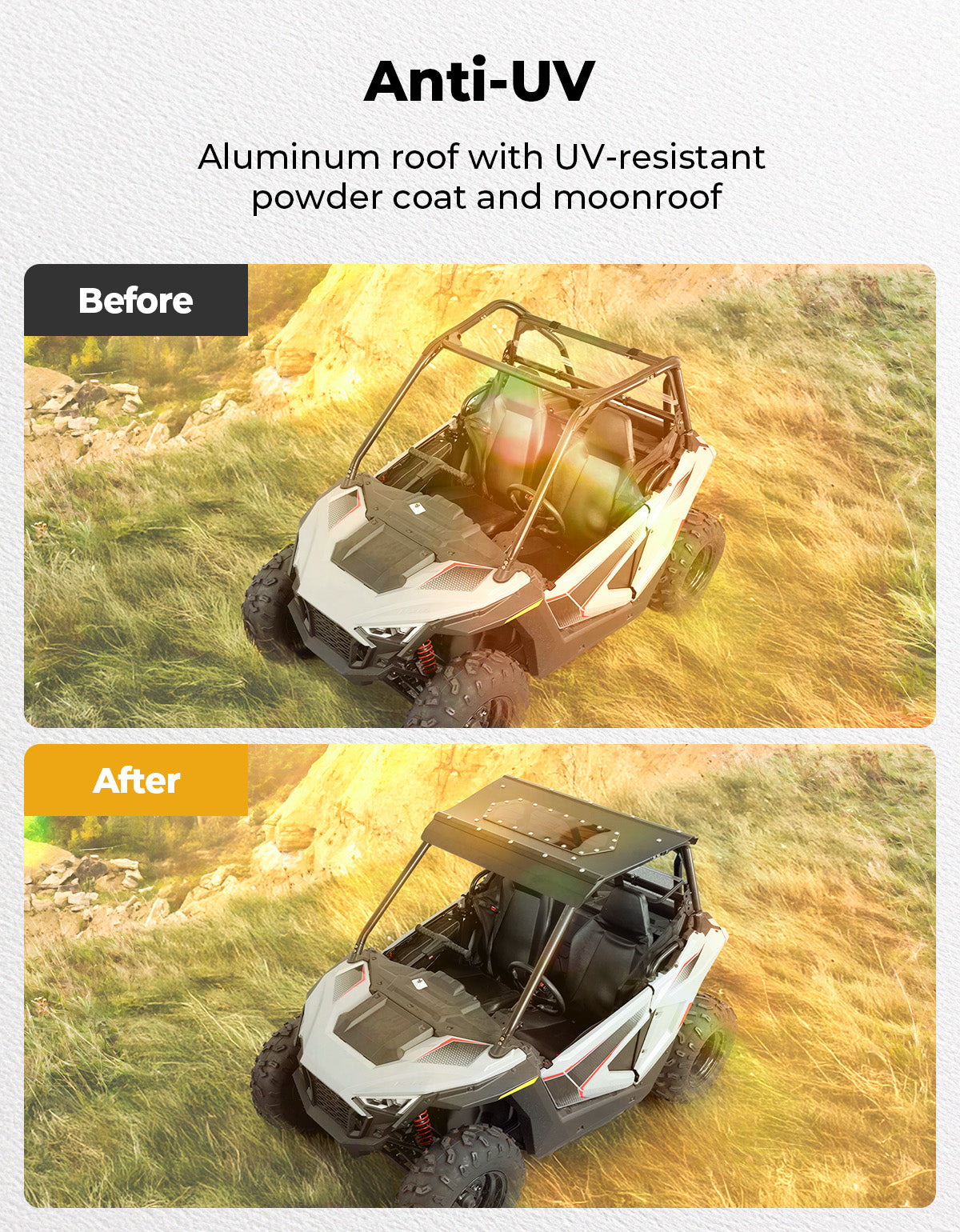 Kemimoto RZR 200 tetto alluminio con tettuccio