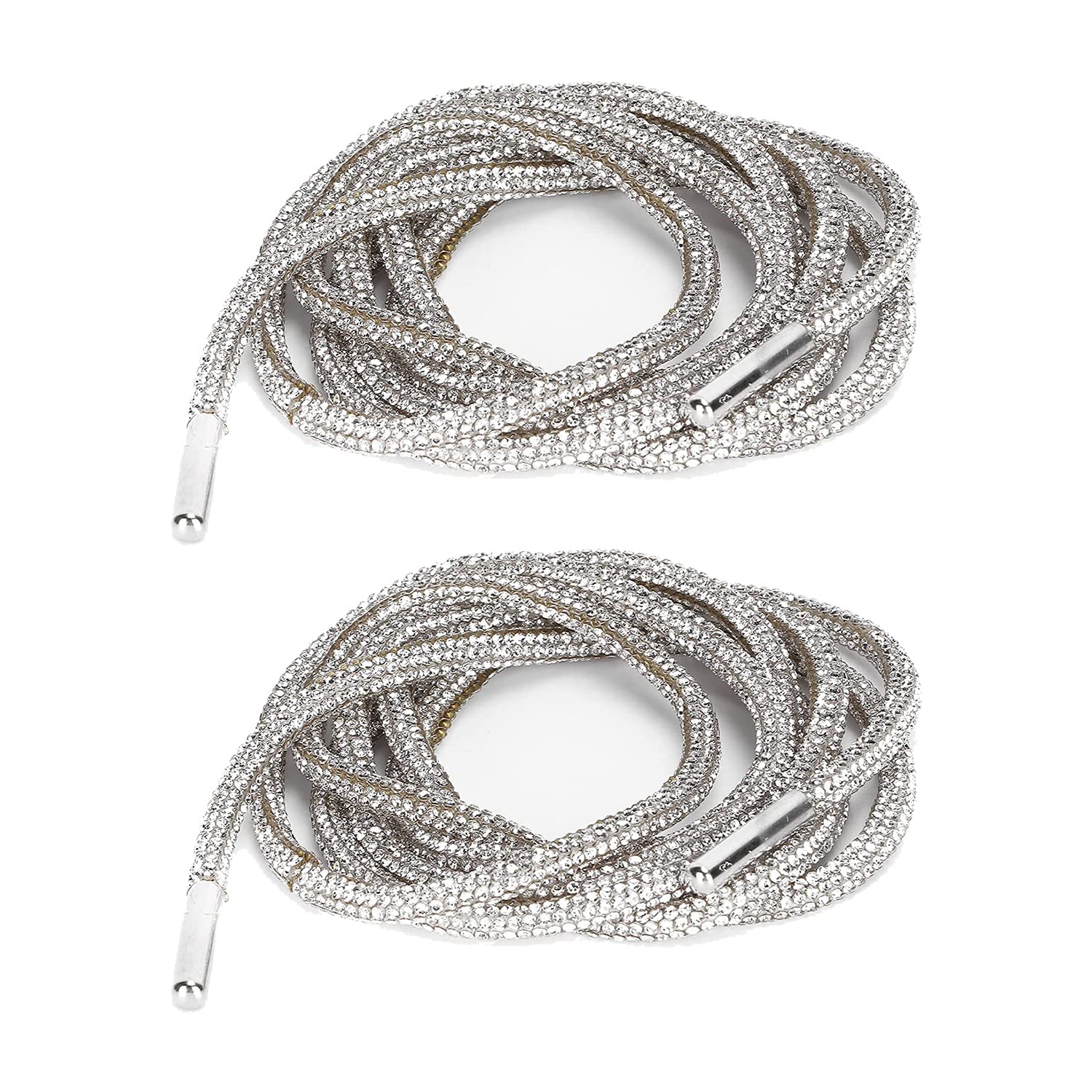 Hapivida lacci per scarpe con strass 120 cm vetro