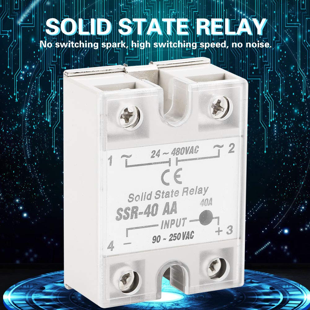 Kuuleyn SSR-40AA rele stato solido 40A AC-AC 3 poli