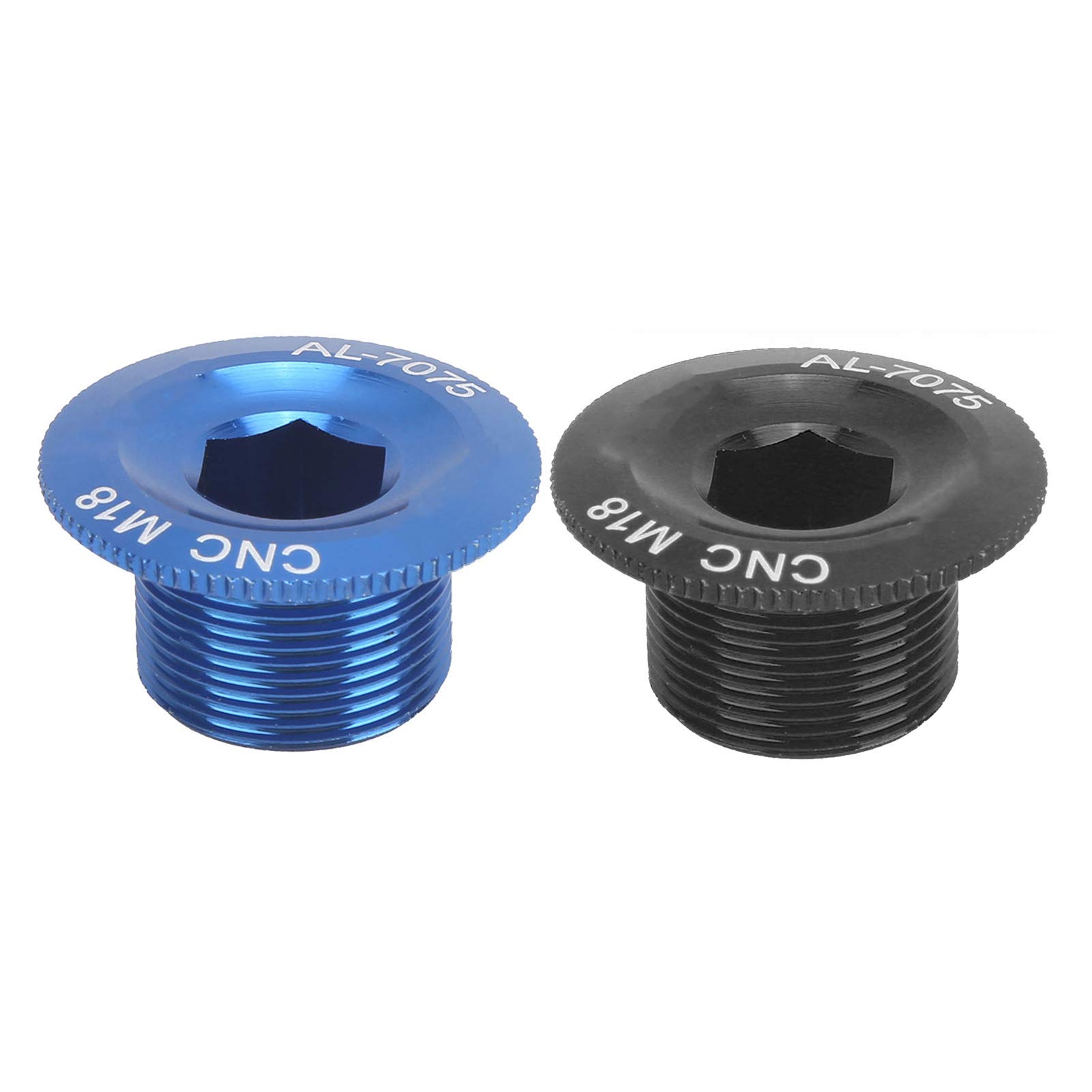 Kuuleyn Tappo vite pedivella bici alluminio nero blu 2 pz