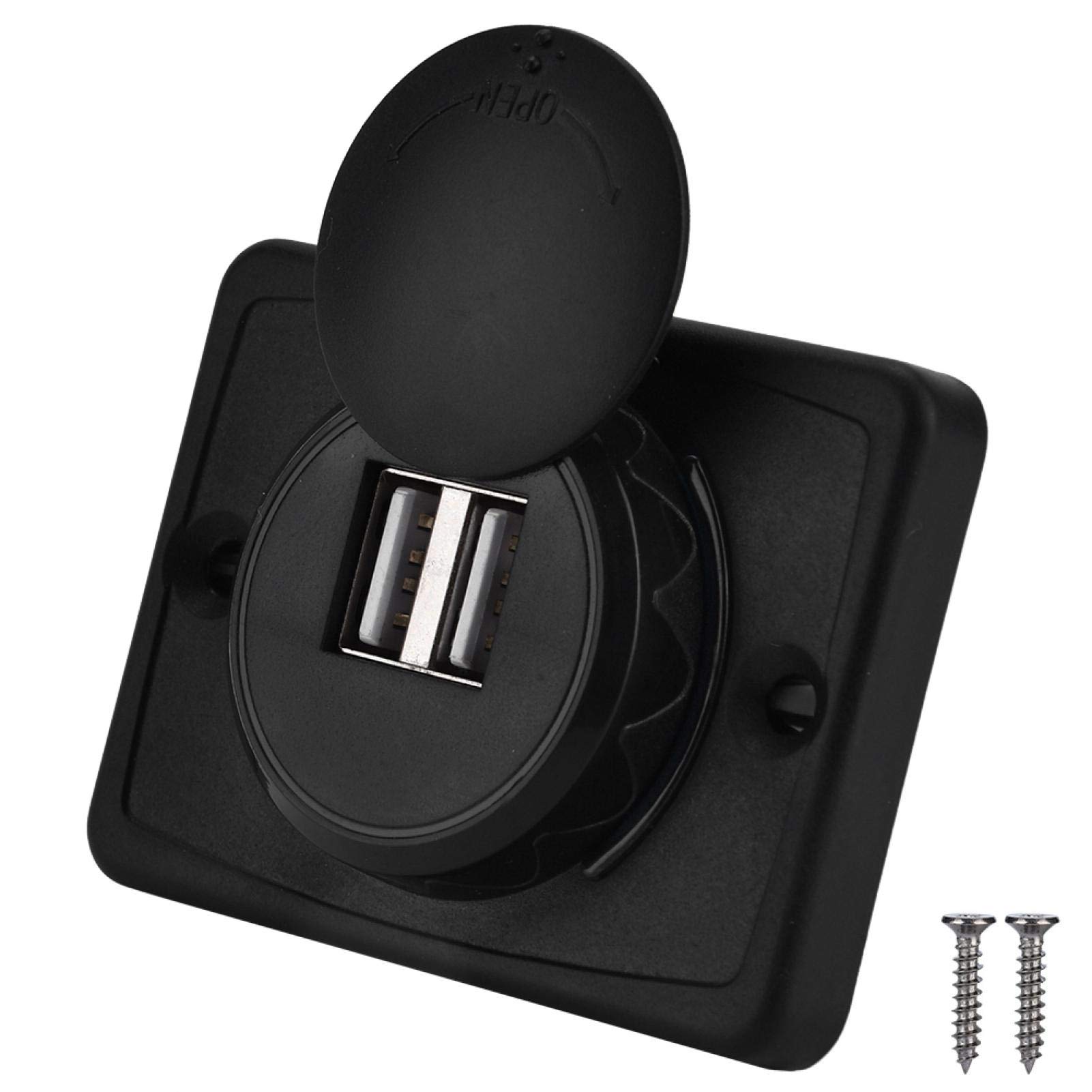 Kuuleyn presa USB auto doppia 5V 3.1A nera impermeabile