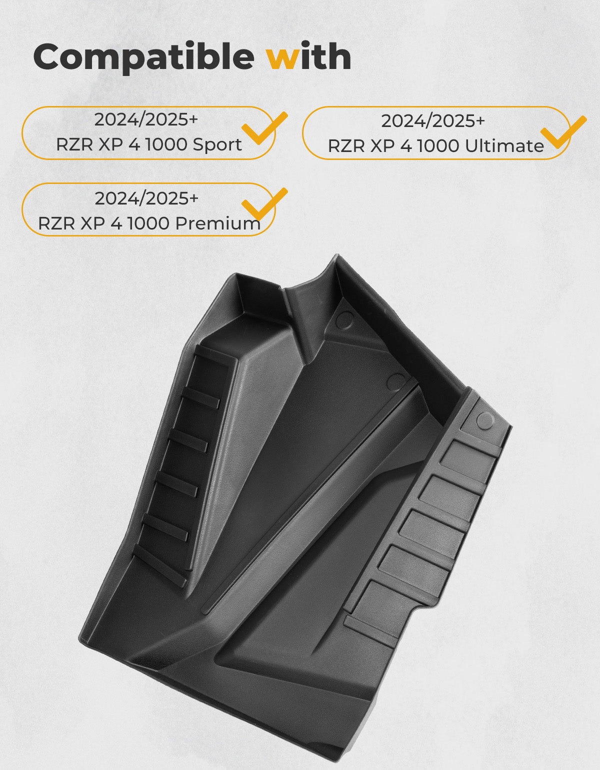 KEMIMOTO tappetini TPE RZR XP 4 1000 4 pezzi antiscivolo