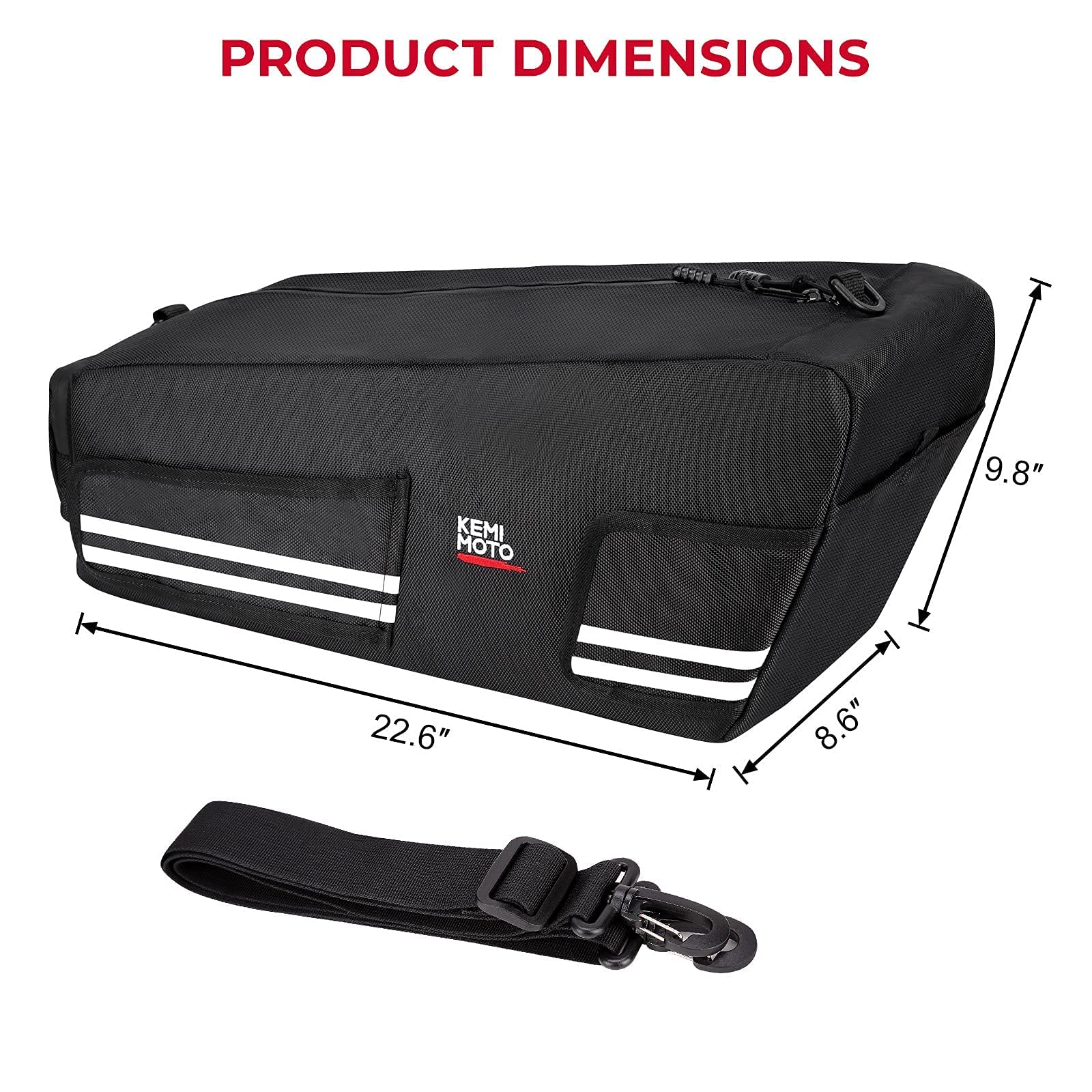 KEMIMOTO Ruckus borsa sottosella moto telaio