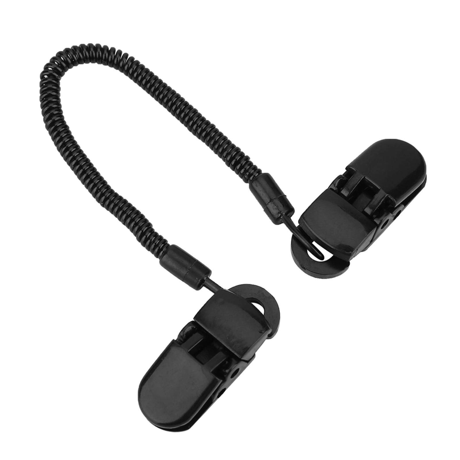 Kuuleyn Clip cappello sport laccetto a spirale 3 pezzi nero