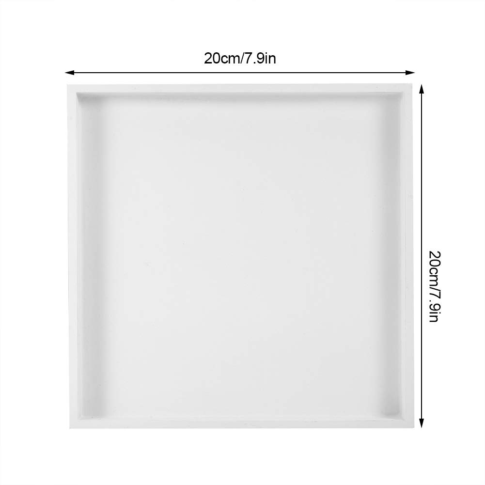 Kuuleyn vassoio in legno bianco 20x20 cm multiuso