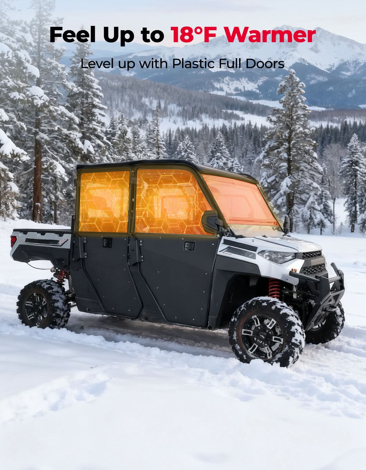 KEMIMOTO Ranger Crew XP 1000 porte 2 in 1 4 pezzi