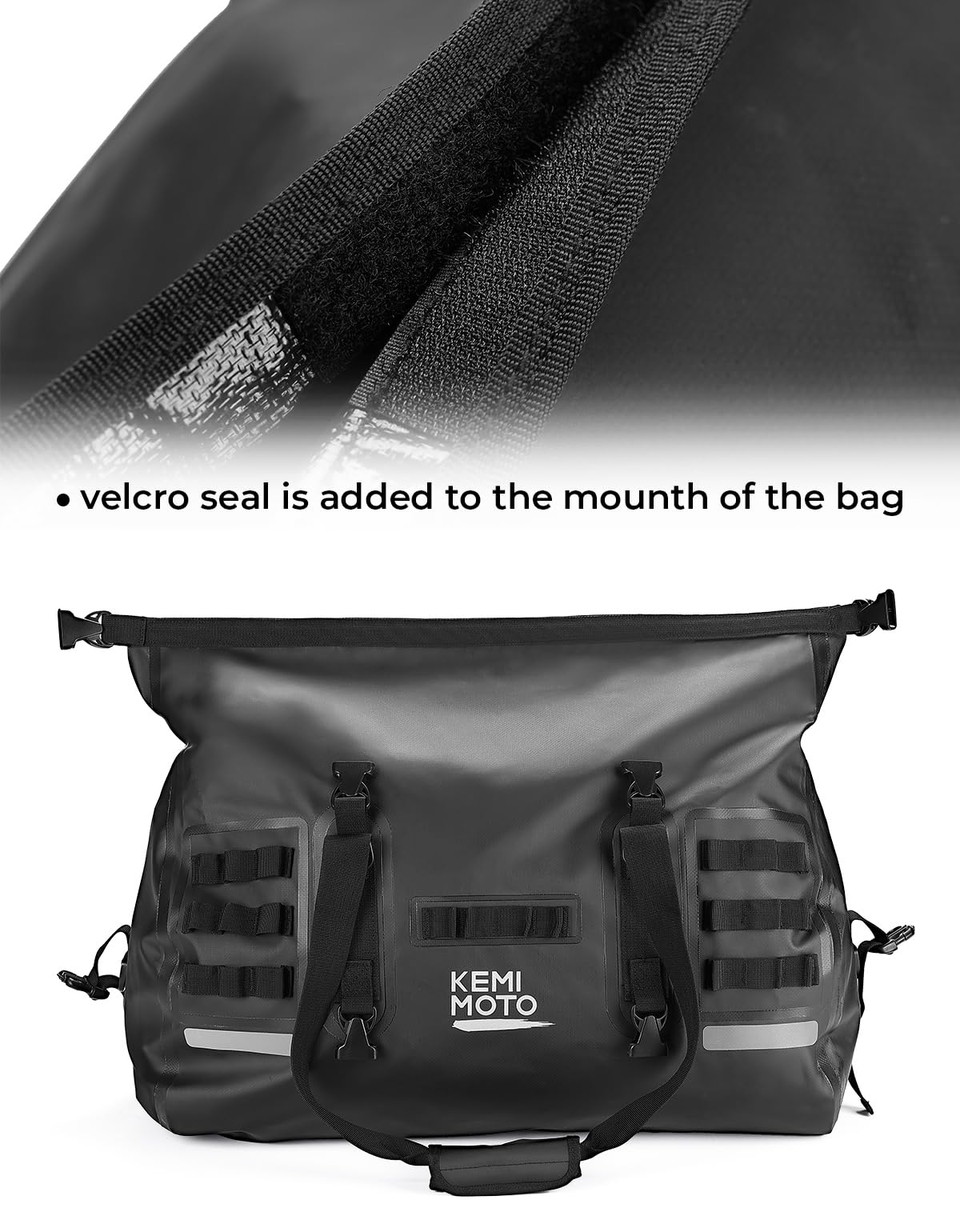 KEMIMOTO 50L borsone moto impermeabile 50 litri PVC