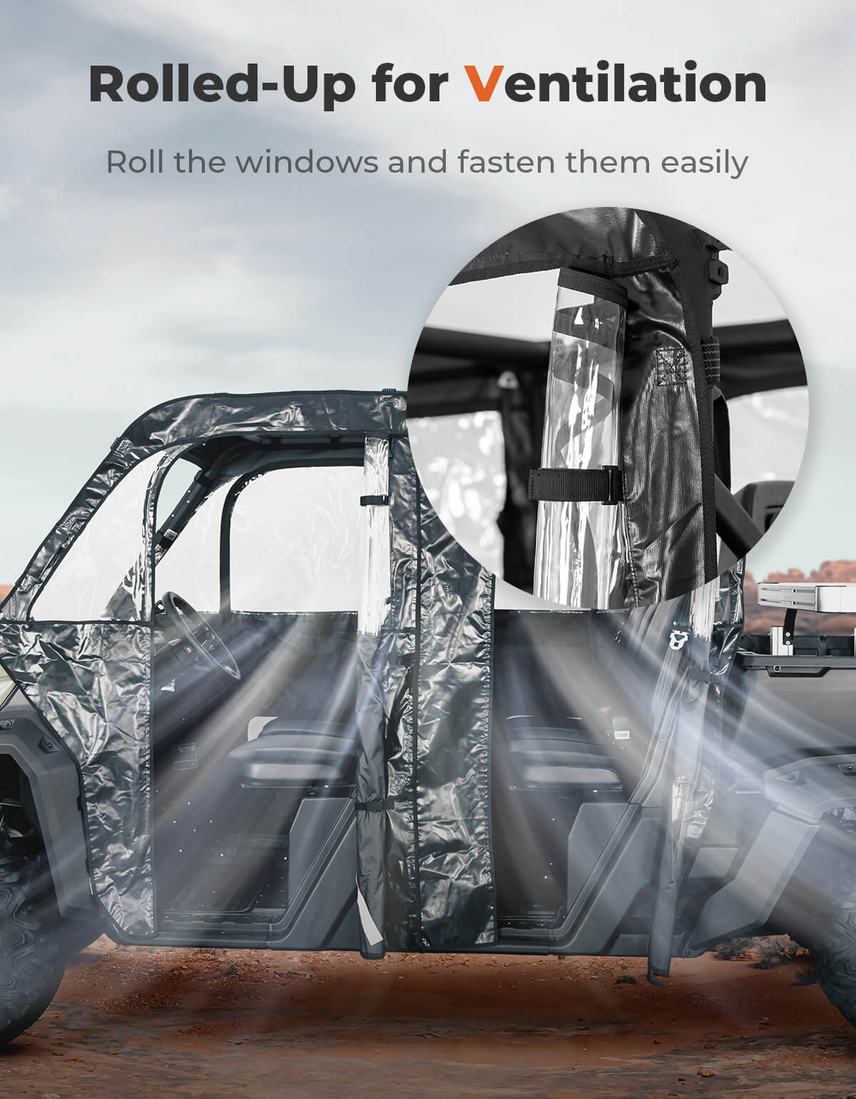 KEMIMOTO Porte cabina per Can-Am Defender Max HD impermeabili