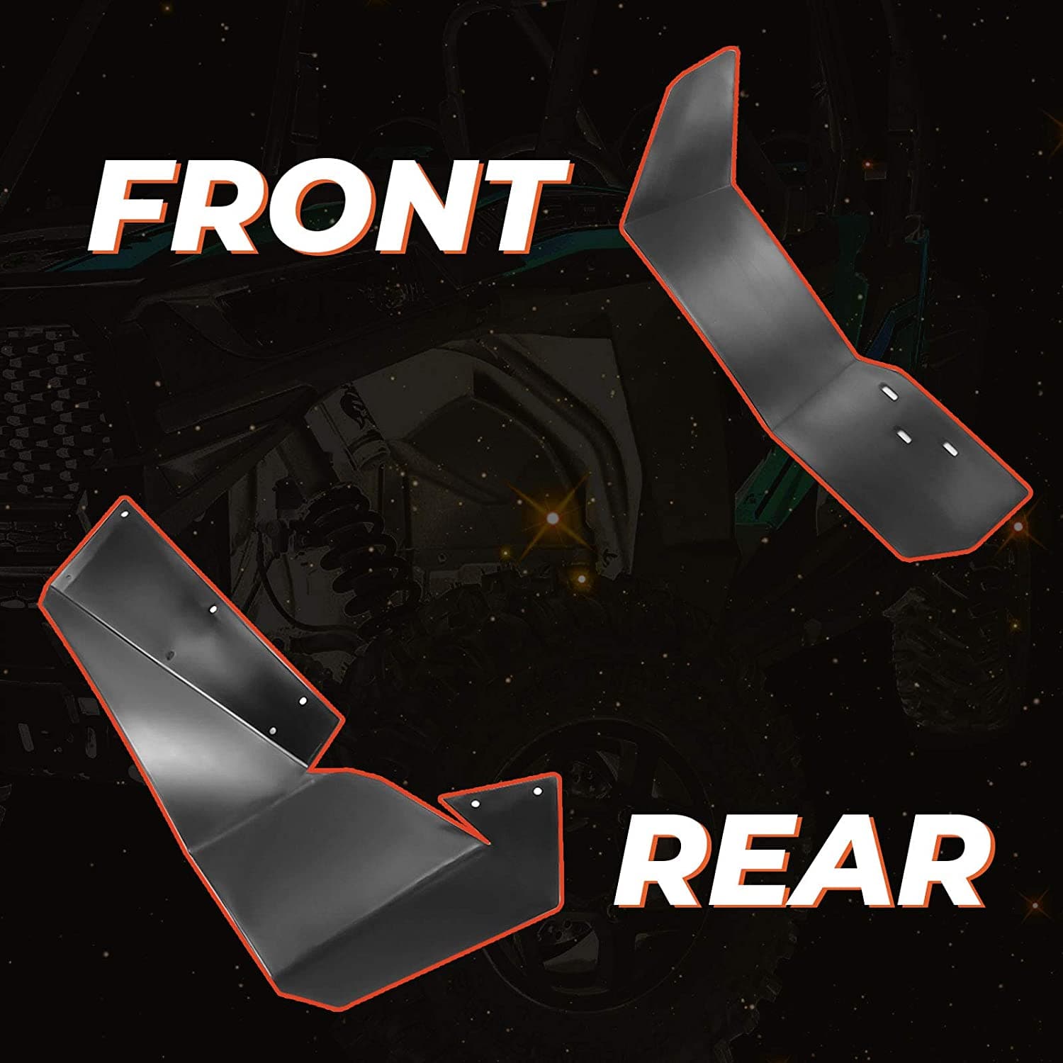 KEMIMOTO RZR S parafanghi allargati Polaris RZR S 900 set 4 pezzi
