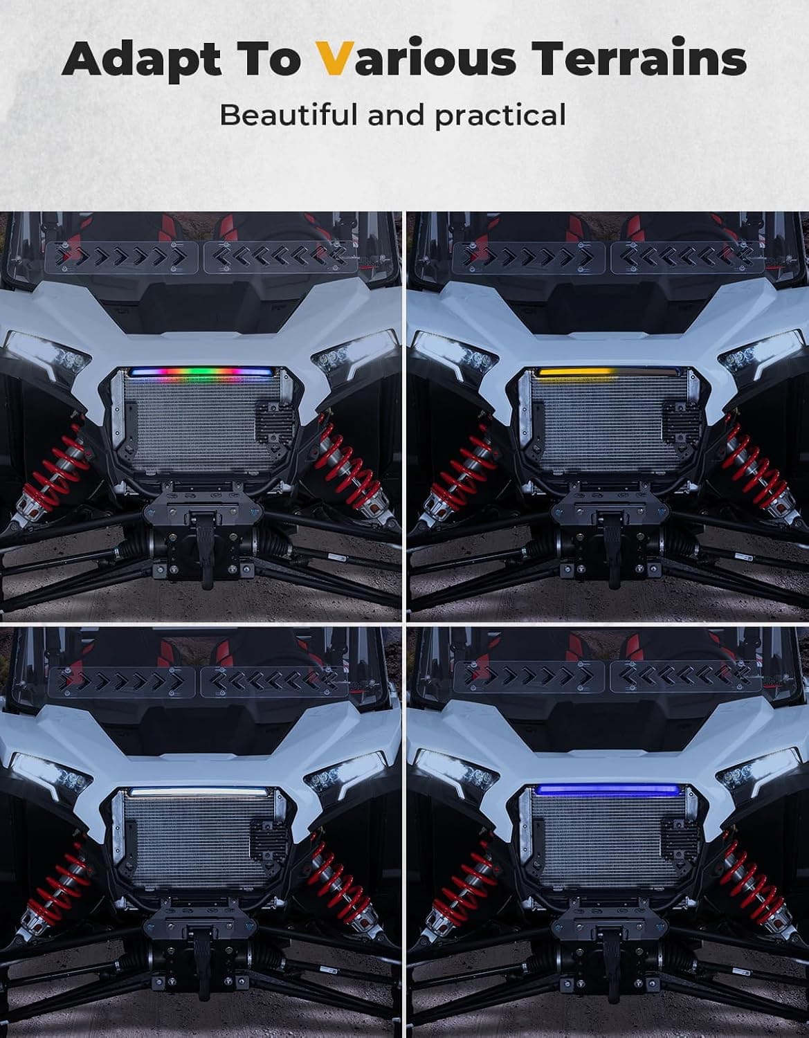 Kemimoto RZR XP 1000 luce anteriore LED RGB