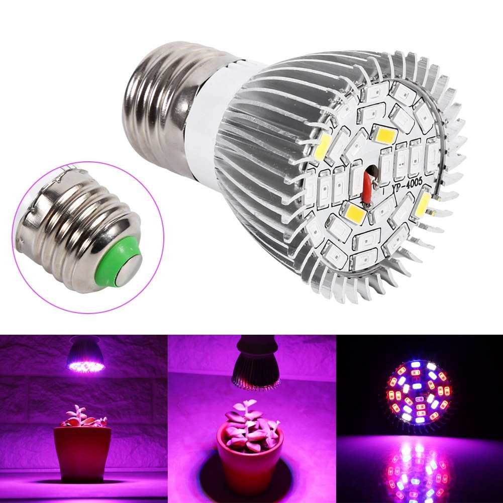 Kuuleyn 28 LED E27 lampada coltivazione 5W spettro completo