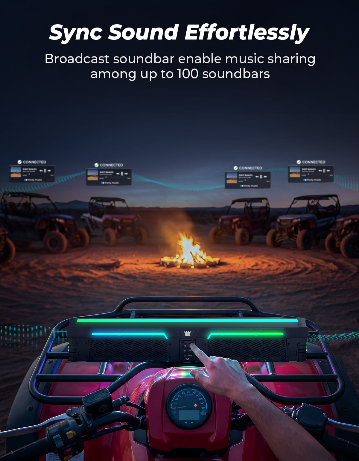 KEMIMOTO Midnight 80 Gen2 soundbar UTV 680W nera