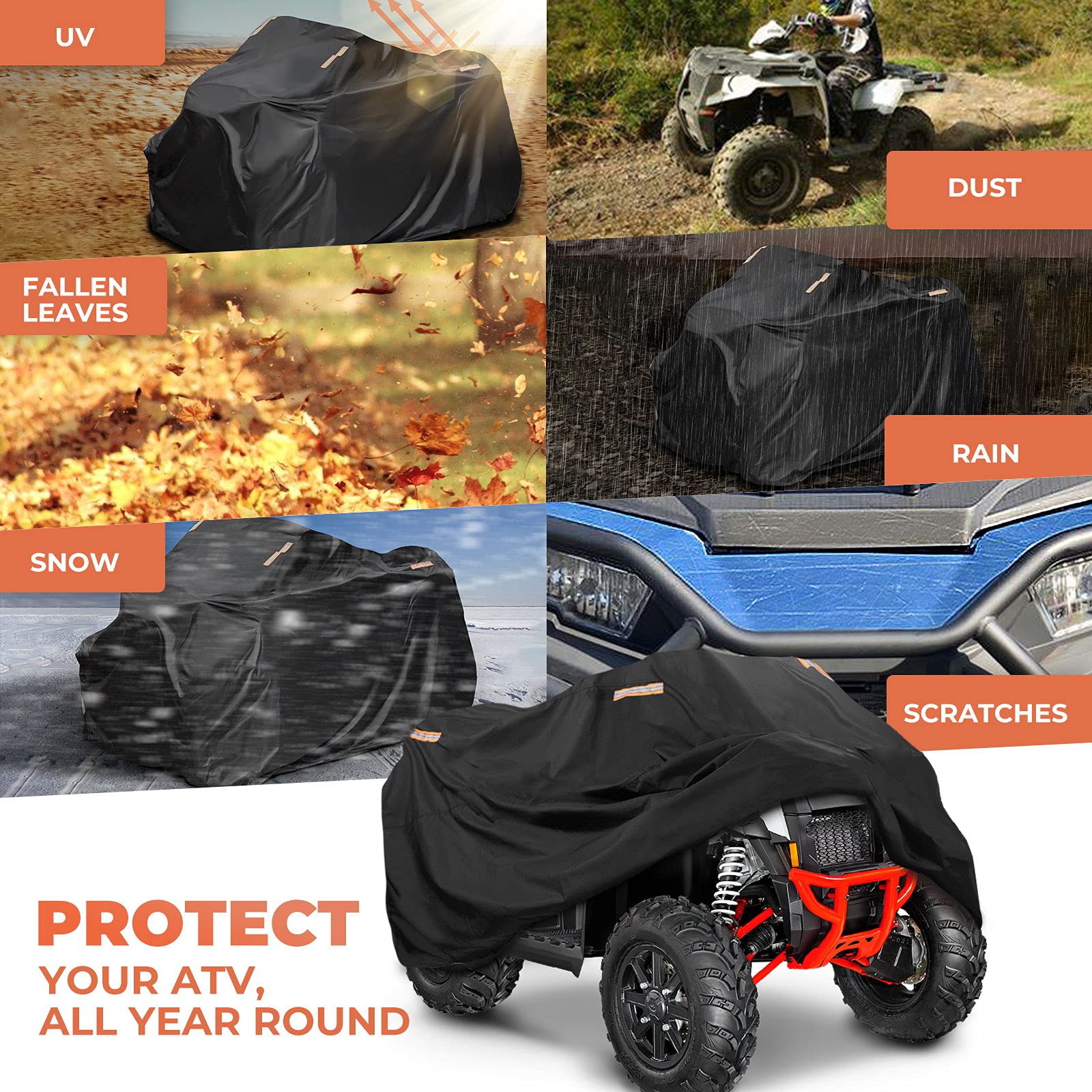 Kemimoto Cover ATV telo copriquad 300D impermeabile